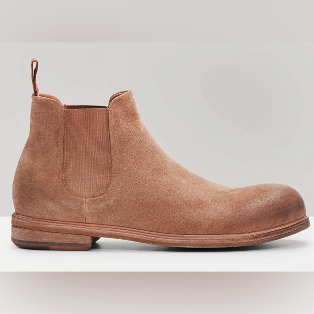 MARSÉLL Zucca Media Beatle in reversed leather hazelnut. Size EU46
(Brand New)